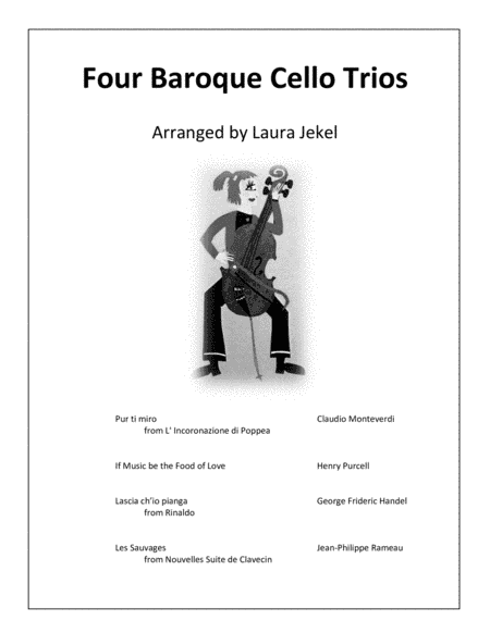 Four Baroque Cello Trios (arr. Laura Jekel)