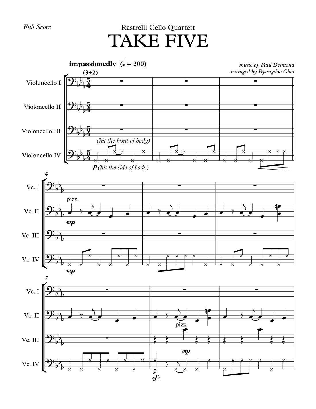 Take Five (arr. Byungdoo Choi)