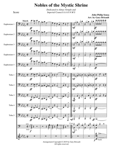 Nobles of the Mystic Shrine (arr. Gary Bricault)