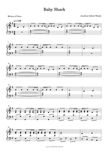 Baby Shark (arr. Música al Piano)