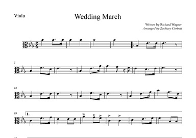Wedding March (arr. Zachary Corbett)