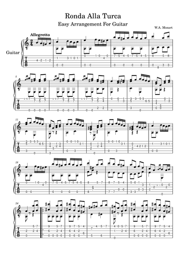 Turkish March (arr. Adam Christian Ingua)