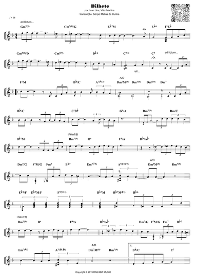 Bilhete (arr. Sérgio Matias da Cunha)