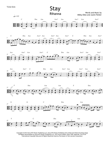 Stay (arr. K. Wreede)