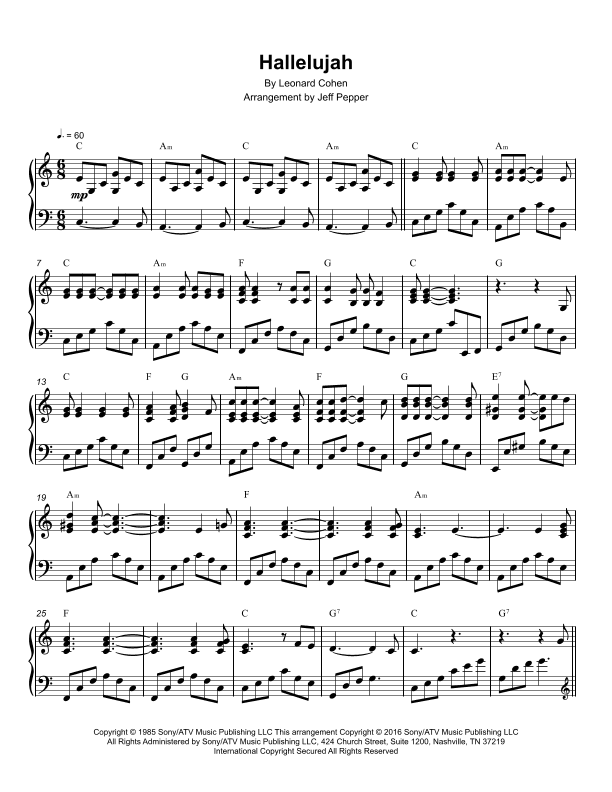 Hallelujah (arr. Jeff Pepper)