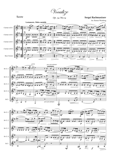 Vocalize (arr. Rotem Weinberg)