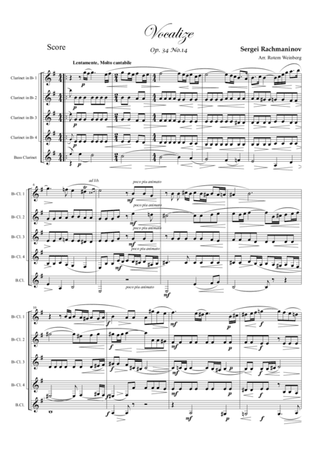 Vocalize (arr. Rotem Weinberg)