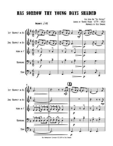 Has Sorrow Thy Young Days Shaded (arr. Rick Rangno)