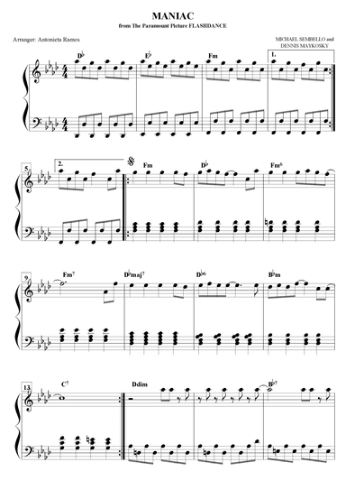 Maniac (arr. Antonieta Ramos Valverde)