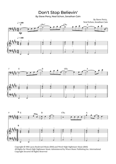 Don't Stop Believin' (arr. Alex Nunes Rodrigues)