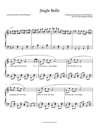 Jingle Bells in Jazz Style (arr. Lisa Ruping Cheng)
