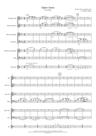 Open Arms (arr. Blake LaBarge)