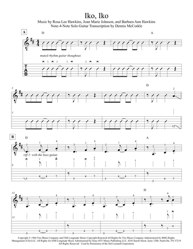 Iko Iko (arr. Dennis McCorkle)