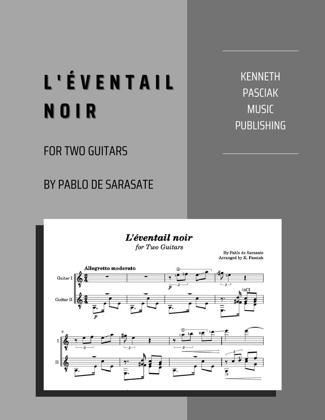 L'éventail noir (for Two Guitars) (arr. Kenneth Pasciak)