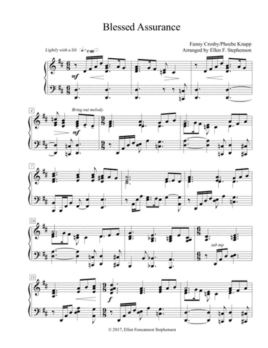 Blessed Assurance (arr. Ellen Foncannon Stephenson)