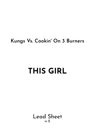 This Girl (arr. Jireh J.)