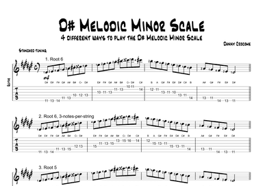 D# Melodic Minor Scale (4 Ways to Play)