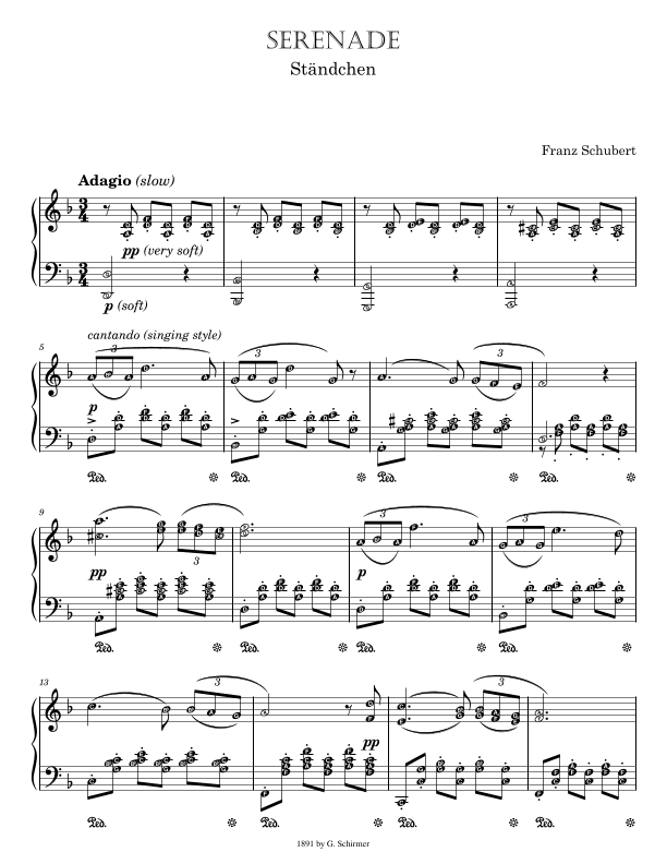 Serenade SCHUBERT (Original Version) (arr. HARMONY CENTRE)