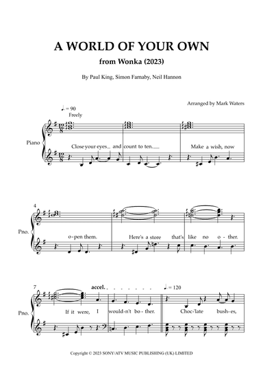 A World Of Your Own (arr. Mark Waters)