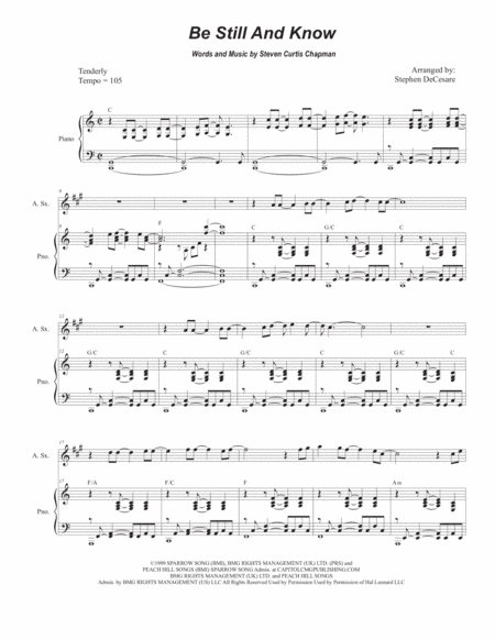 Be Still And Know (arr. Stephen DeCesare)