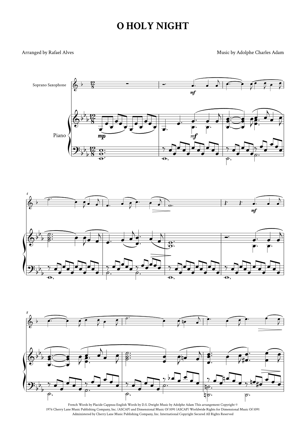 O Holy Night (arr. Rafael Alves)