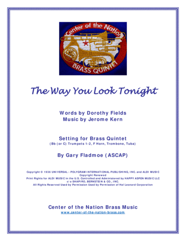 The Way You Look Tonight (arr. Gary Fladmoe (ASCAP))