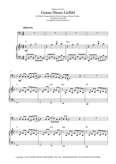 Genau Dieses Gefuehl (arr. Kaiserin Rebecca)
