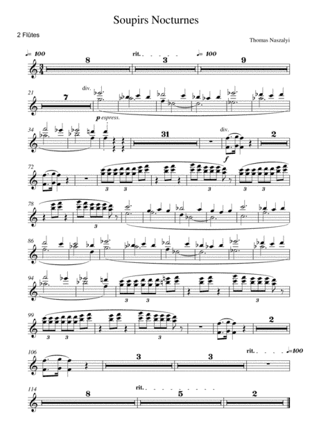 Soupirs Nocturnes (All individual instrumental parts)