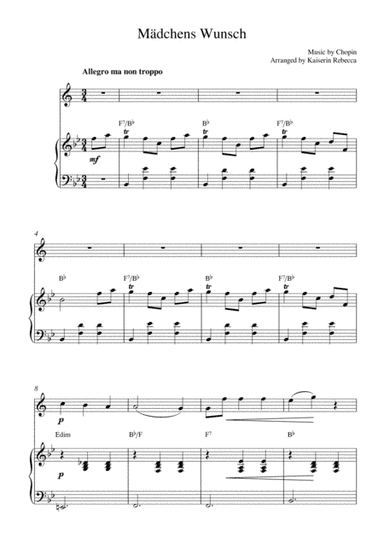 Mädchens Wunsch (arr. Kaiserin Rebecca)