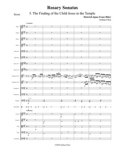 Rosary Sonatas: The Finding of the Child Jesus in the Temple (arr. Joshua Choe)