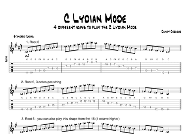 C Lydian Mode (4 Ways to Play)