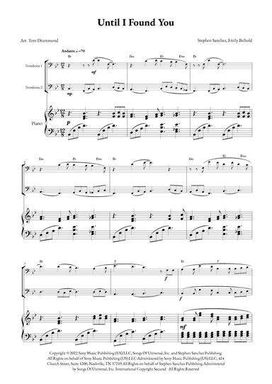 Until I Found You (arr. Tom Drummond)