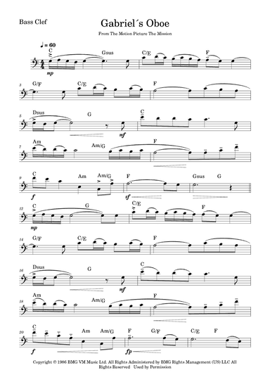 Gabriel's Oboe (arr. Fabio Eduardo de Oliveira)