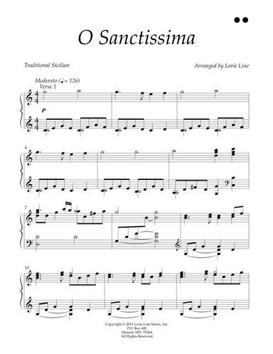 O Sanctissima (arr. Lorie Line)