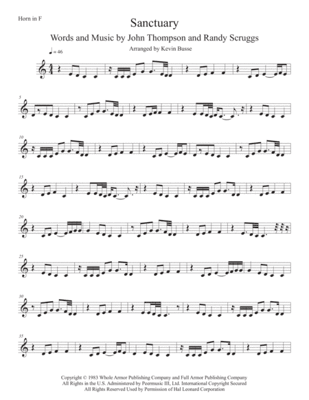 Sanctuary (arr. Kevin Busse)