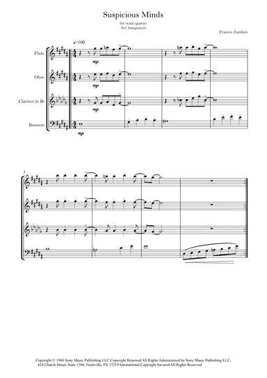 Suspicious Minds (arr. Junqueira's)