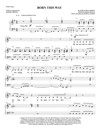 Born This Way (arr. Jeffrey Bowen)