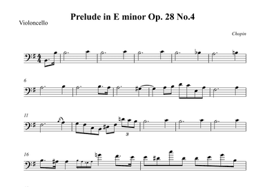 Prelude in E minor Op. 28 No.4 - Chopin (arr. Wesley S. SIlva)