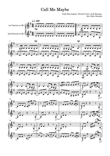 Call Me Maybe (arr. Saho Omukai)