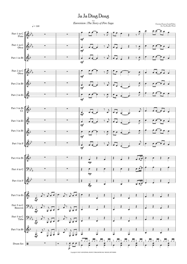 Ja Ja Ding Dong (arr. Tom Rundle-Wood)