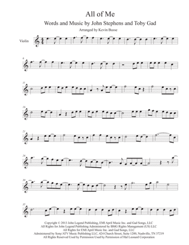 All Of Me (arr. Kevin Busse)
