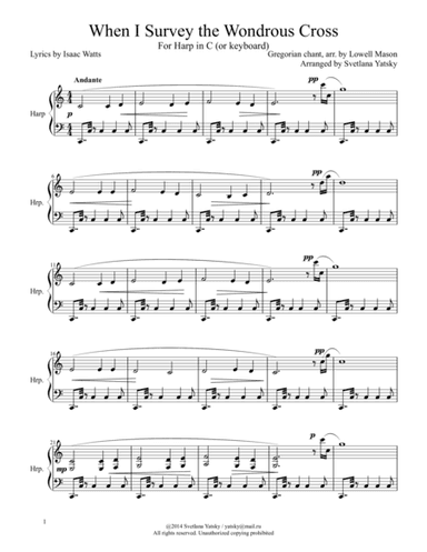 When I Survey the Wondrous Cross (arr. Svetlana Yatsky)