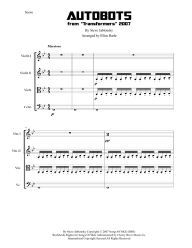 Autobots (arr. Ellen Harle)