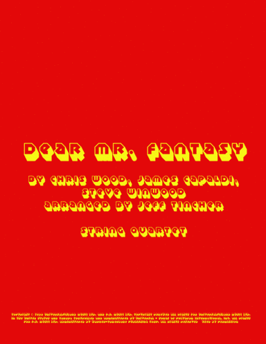 Dear Mr. Fantasy (arr. Jeff Tincher)