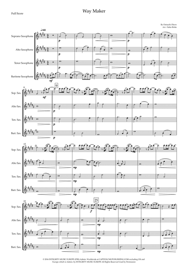 Way Maker (arr. Fabio Britto)