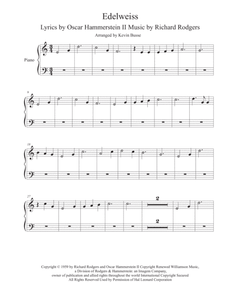 Edelweiss (arr. Kevin Busse)