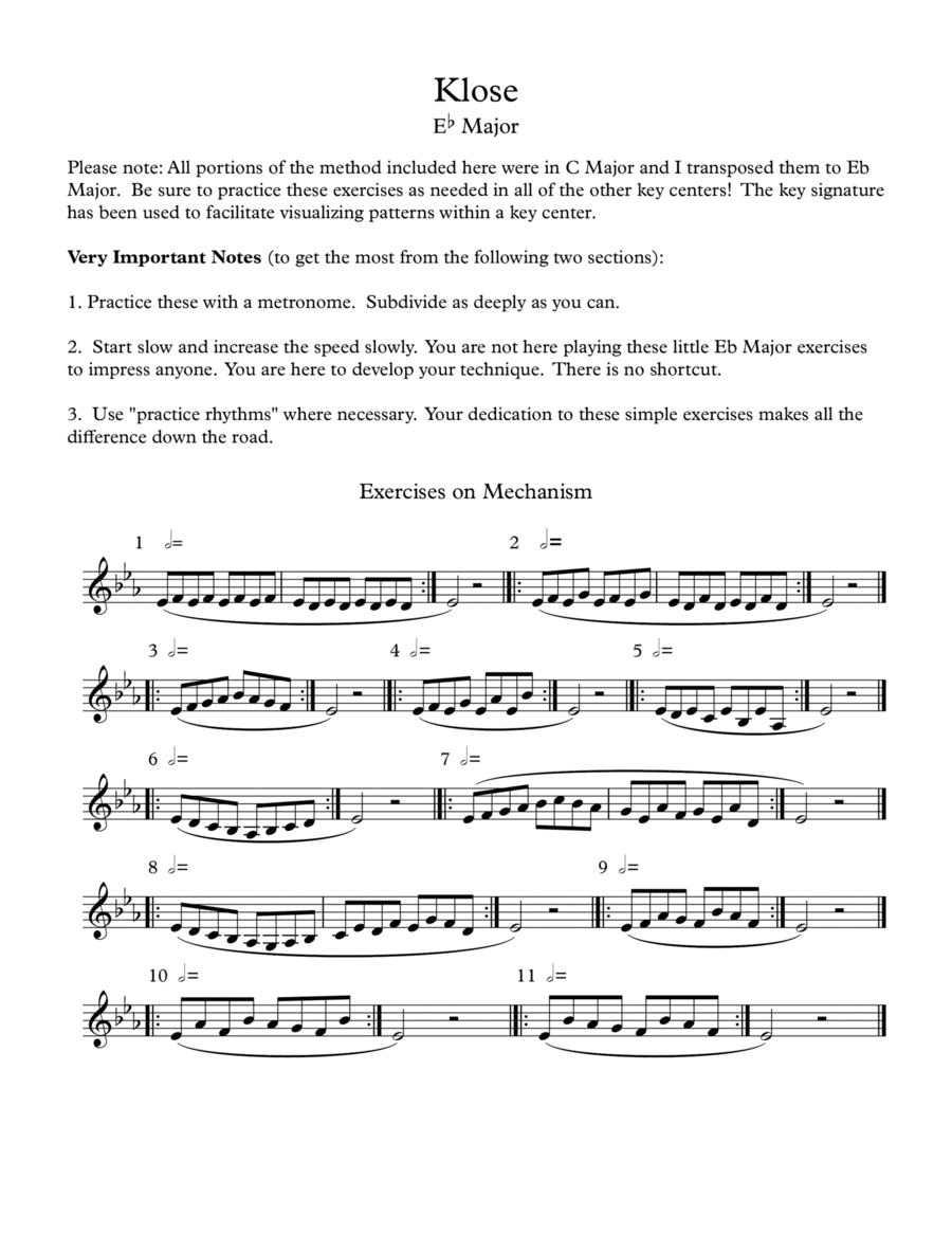 Klose and Kroepsch in Eb Major (arr. Robert Moody)