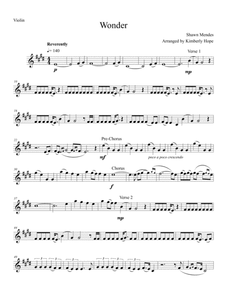 Wonder (arr. Kimberly Hope)