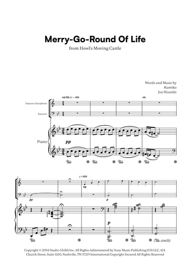 Merry-go-round Of Life (arr. Cadenza Editions)