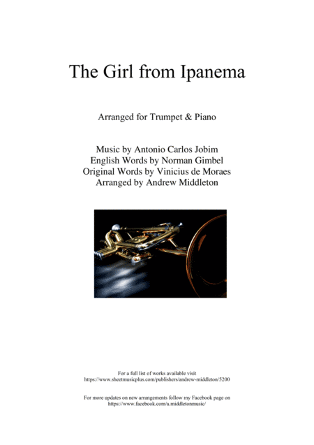 The Girl From Ipanema (Garota De Ipanema) (arr. Andrew Middleton)